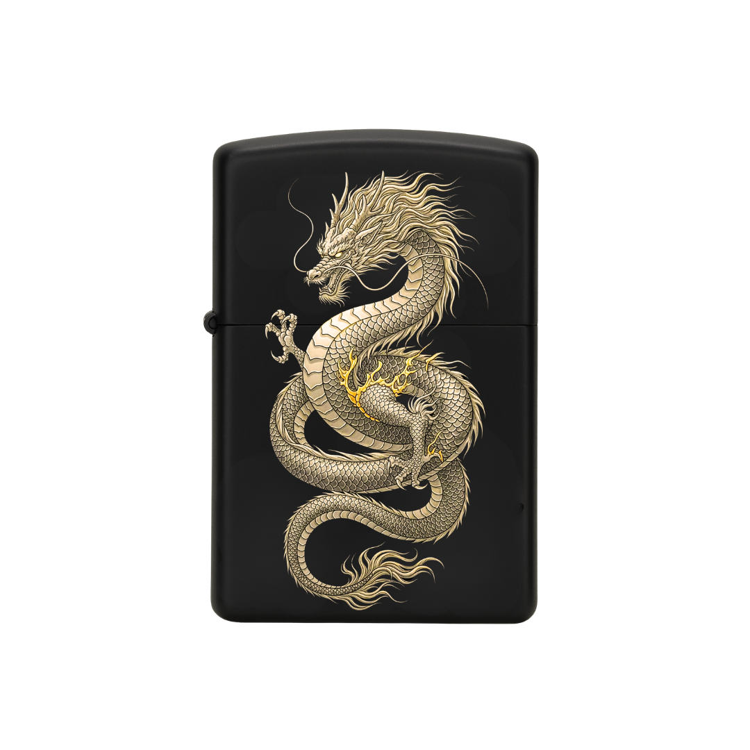 Briquet Zippo Black – Goden Dargon | Chinese culture