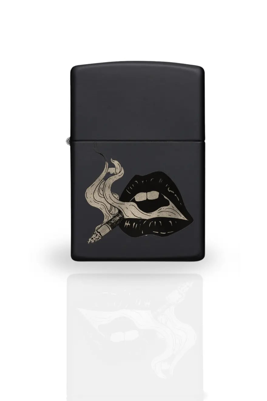 Briquet noir style Zippo-rechargeable, cadeau pour homme Majestico Gift Store