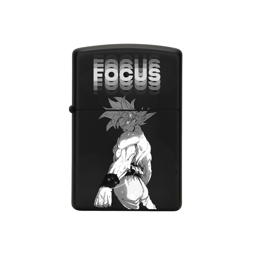 Briquet Zippo Argent Brossé – Goku Ultra Instinct Focus | Dragon ball Super