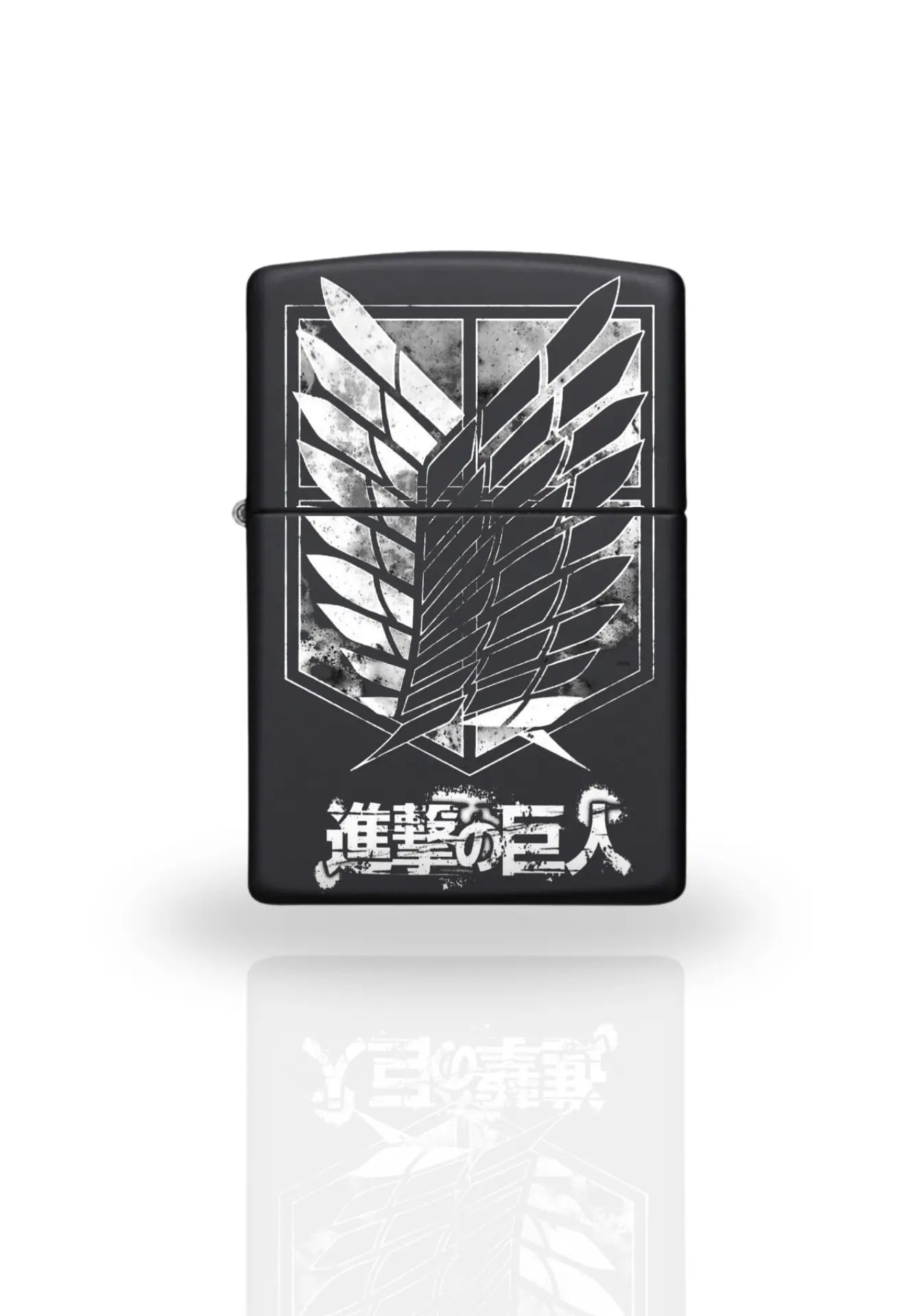 Briquet style Zippo Noir Matte – Attack On Titan Scouting legion Majestico Gift Store