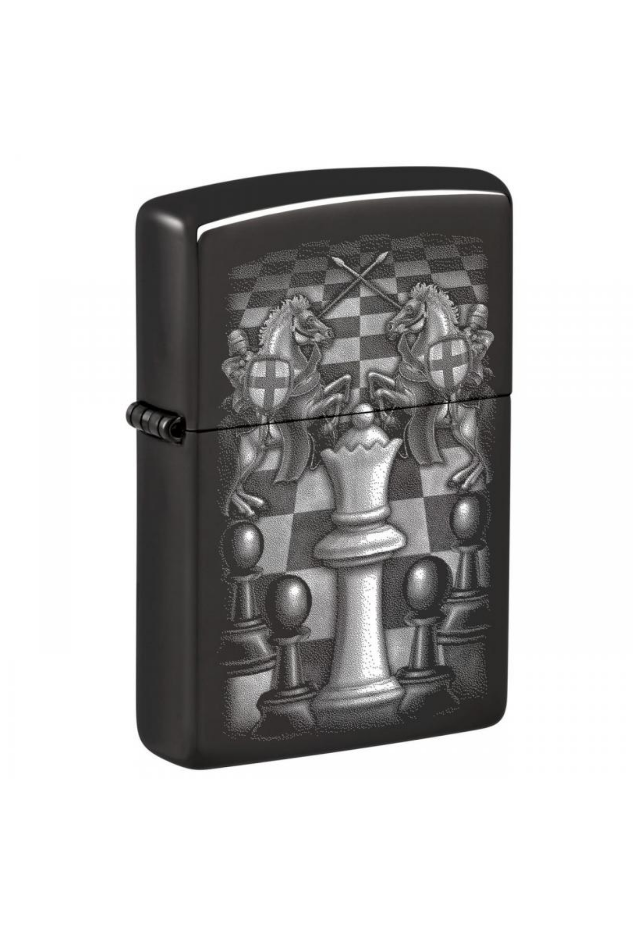 Briquet Zippo Ice black – Chess King | High Polished