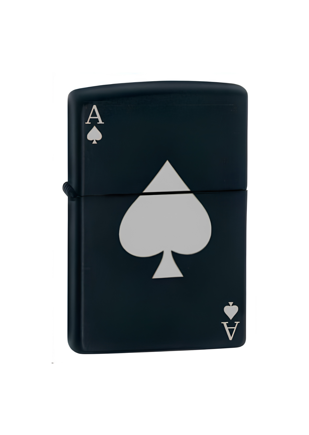 Briquet Zippo Black Matte – Ace of spade | Game of cards