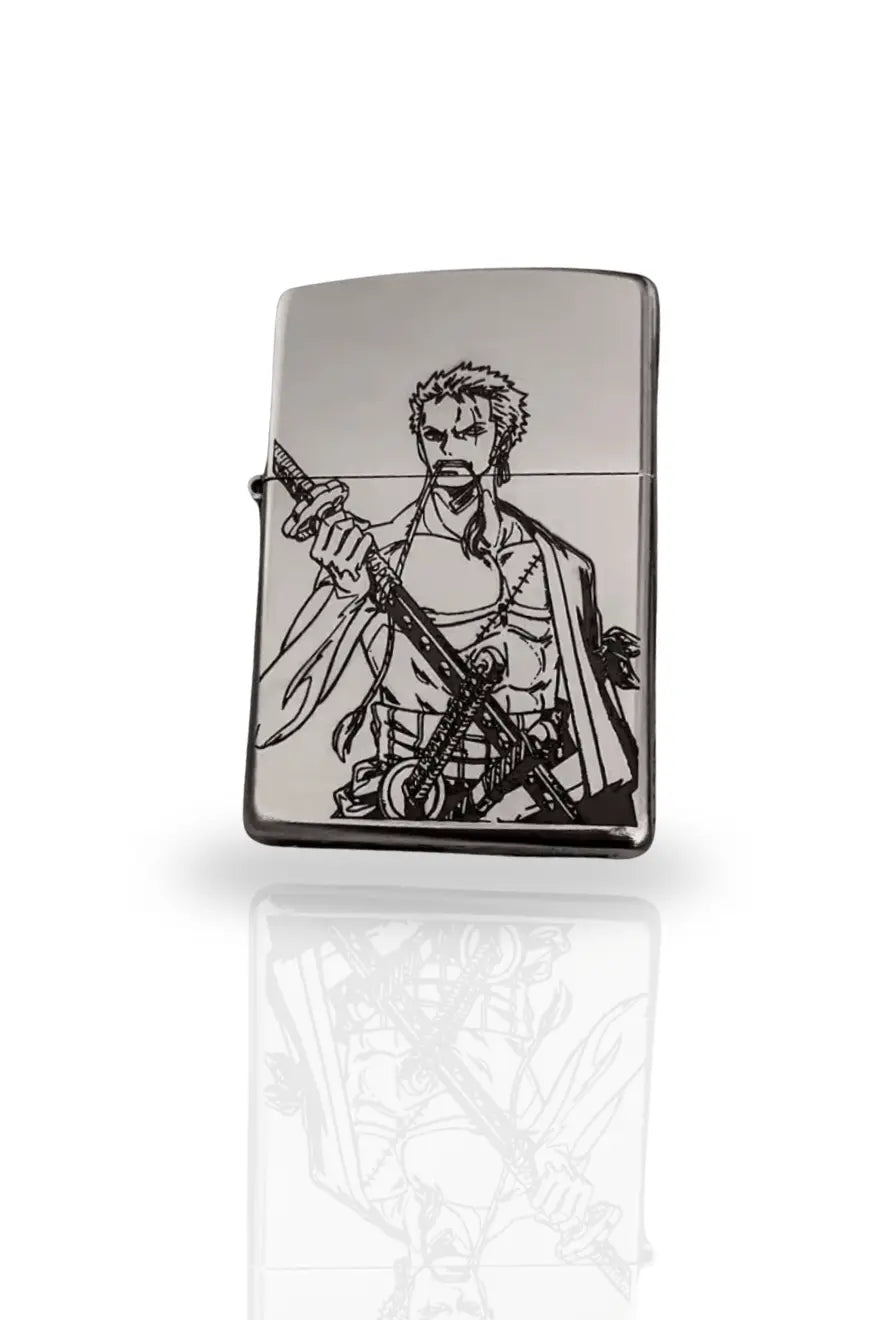 Briquet argent poli style zippo-rechargeable, cadeau pour homme Majestico Gift Store