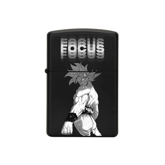Briquet Zippo Argent Brossé – Goku Ultra Instinct Focus  | Dragon ball Super