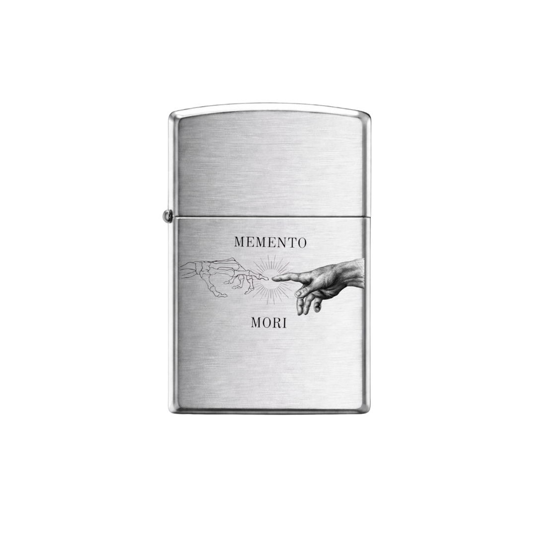 Briquet Zippo Argent Brossé – Memento Mori | Historical