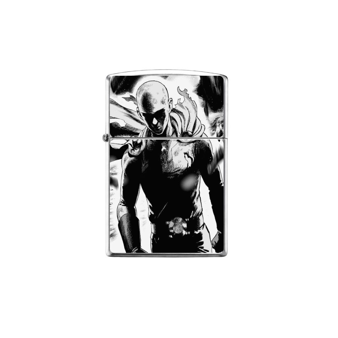 Briquet Zippo Argent Brossé – Saitama | One punch man