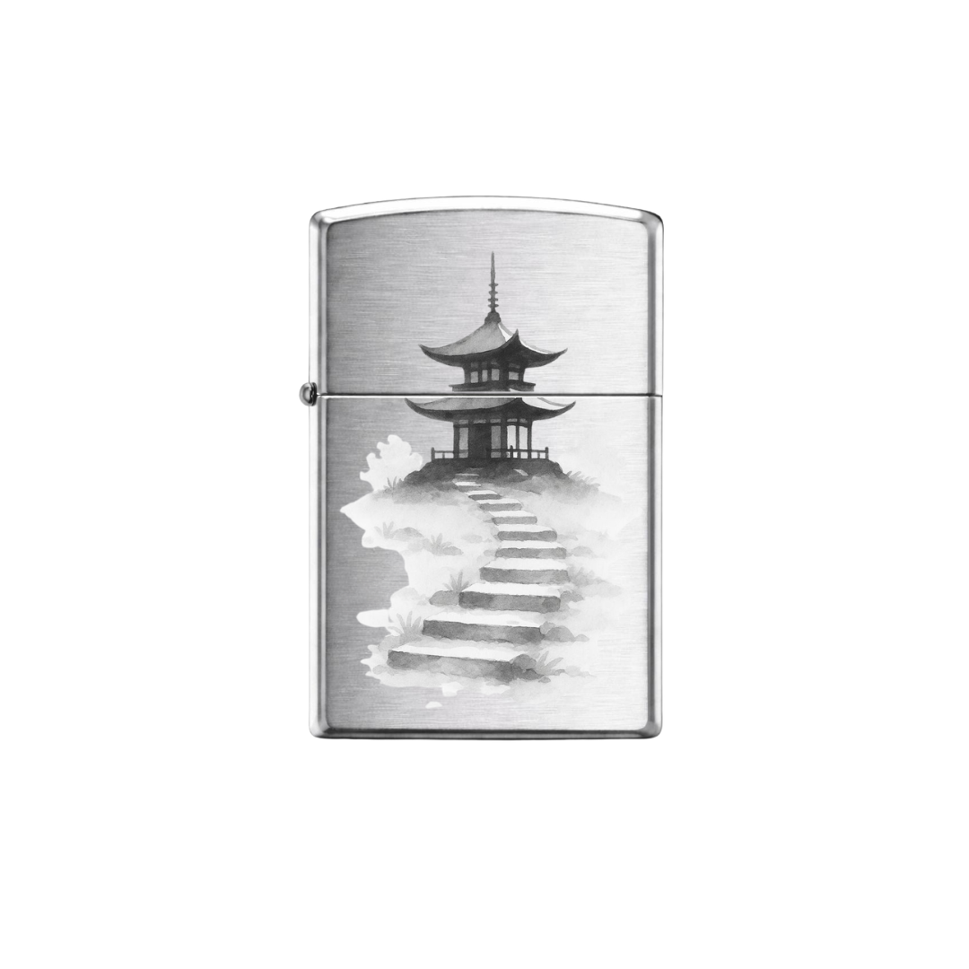 Briquet Zippo Argent Brossé – Shrine | Japanese culture