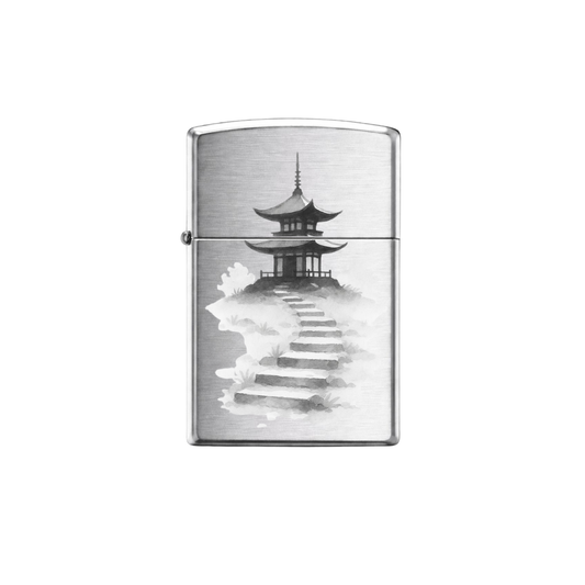 Briquet Zippo Argent Brossé – Shrine | Japanese culture