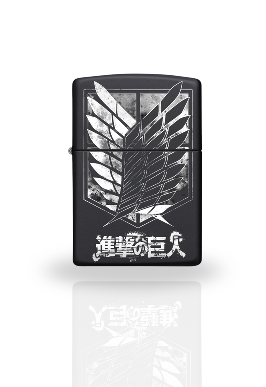 Briquet style Zippo Noir Matte – Attack On Titan Scouting legion