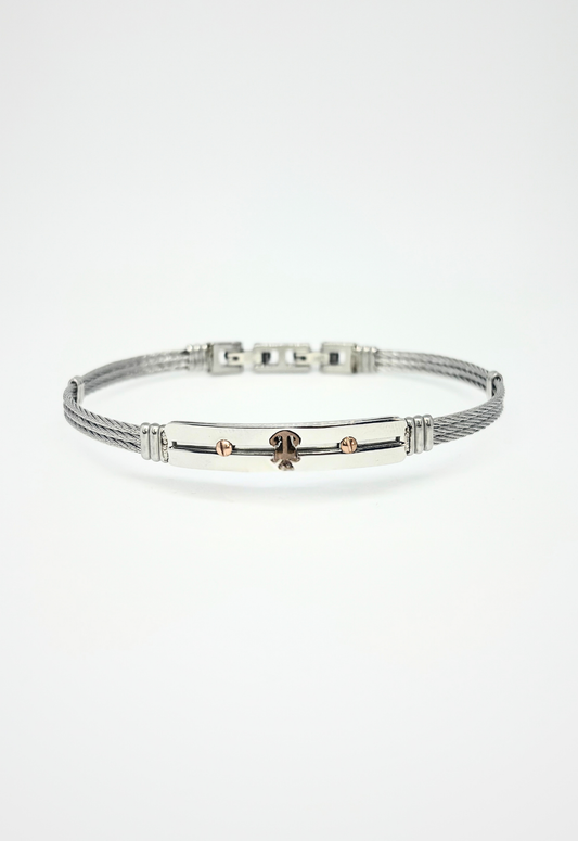 Bracelet Homme Anchor   – Câble Tressé- Cadeau pour homme