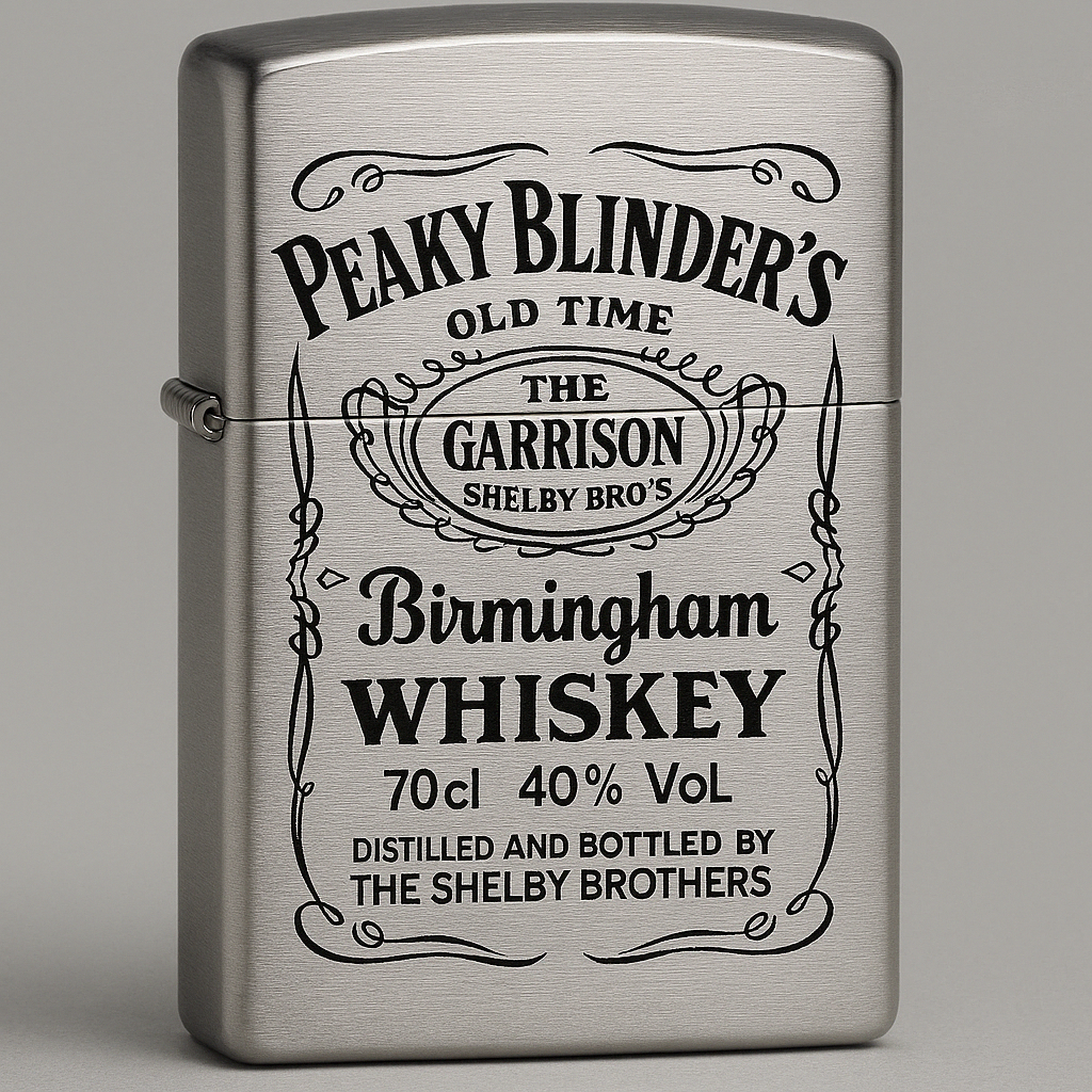 Briquet argent style zippo-rechargeable, Peaky Blinders