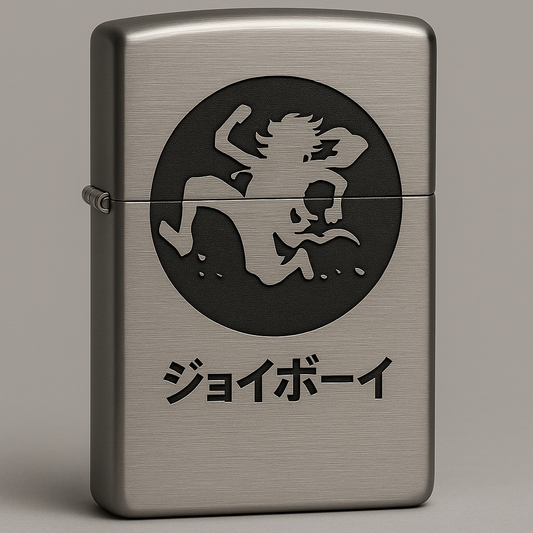 Briquet argenté polished style zipp rechargeable Luffy Joyboy