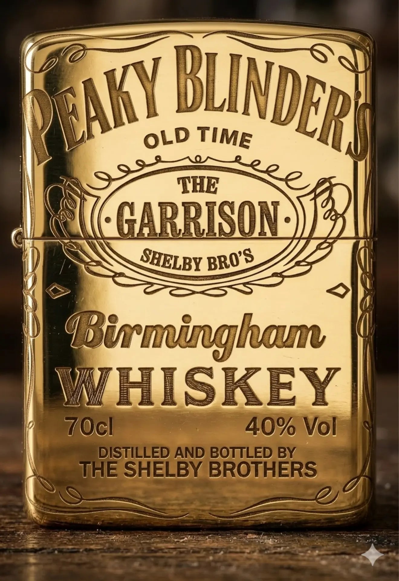 Briquet Style Zippo Gold - Peaky Blinders Majestico Gift Store