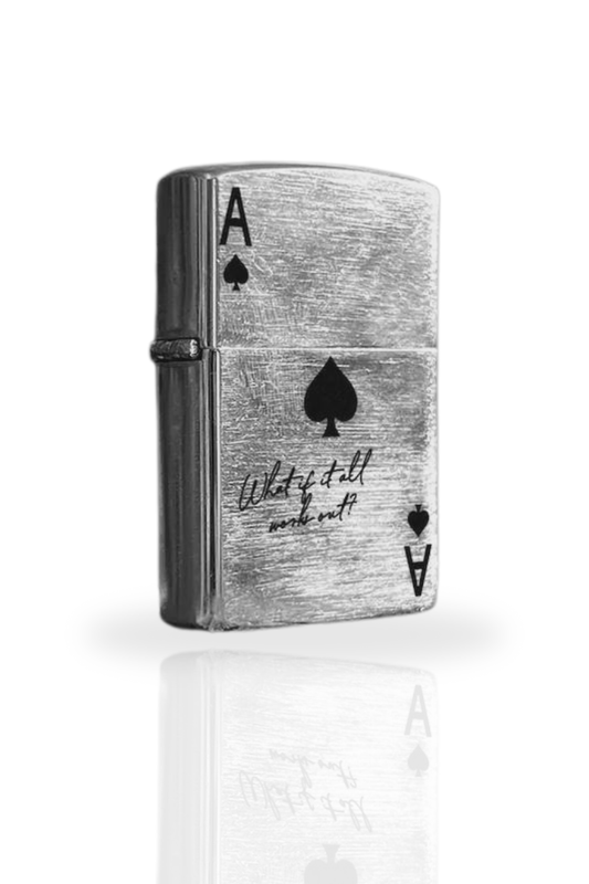 Briquet Argent brossé style Zippo-Rechargeable, Cadeau pour Homme