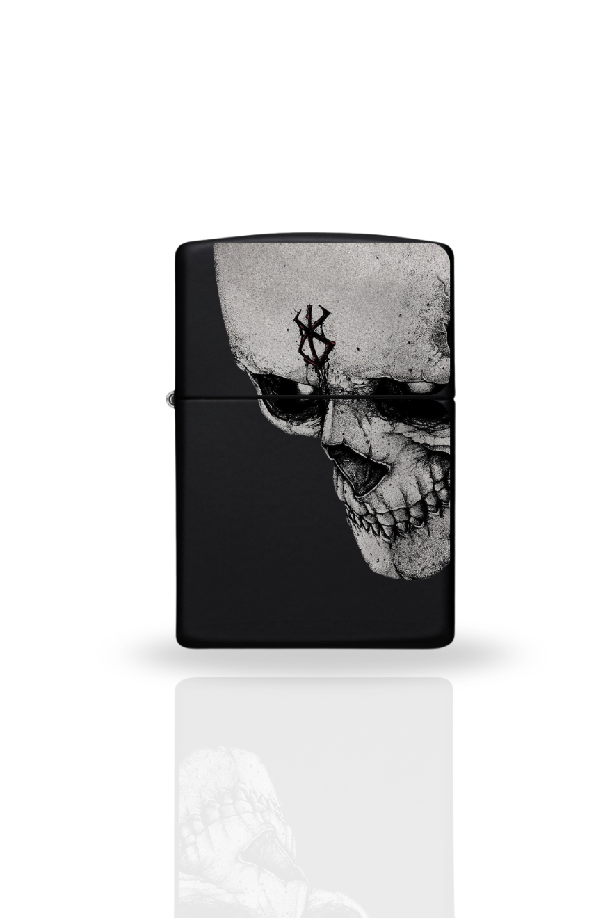 Briquet style zippo Noir rechargeable essence Berserk