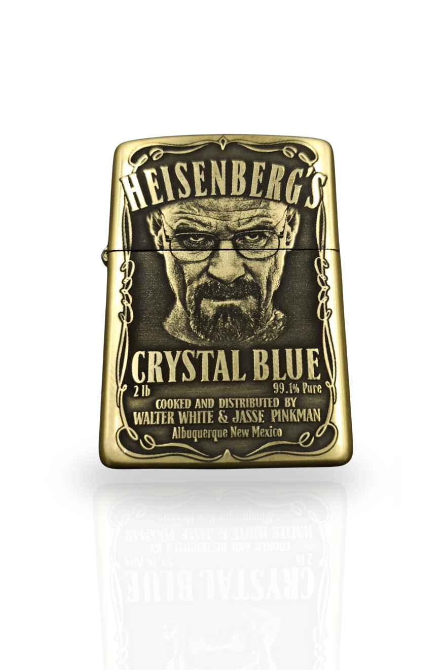 Briquet argenté style Zippo rechargeable à essence