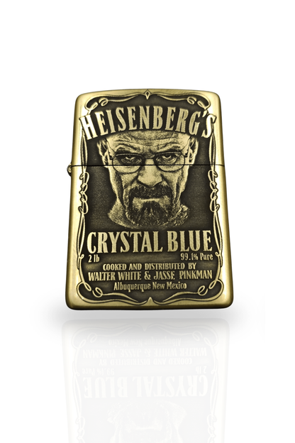 Briquet argenté style Zippo rechargeable à essence