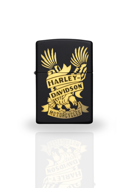 Briquet Noir style Zippo-Rechargeable, Cadeau pour Homme