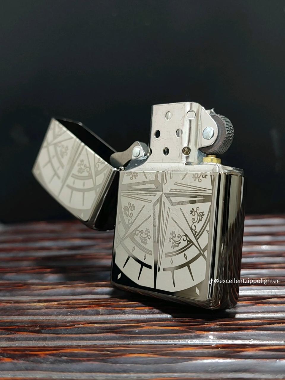 Briquet argenté poli style zippo - rechargeable, cadeau pour homme - Ma boutique