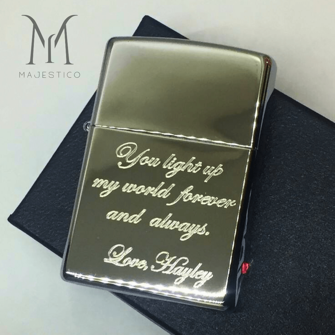 Briquet syle zippo cadeau pour homme maroc gravure personnalisé