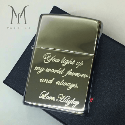 Briquet syle zippo cadeau pour homme maroc gravure personnalisé