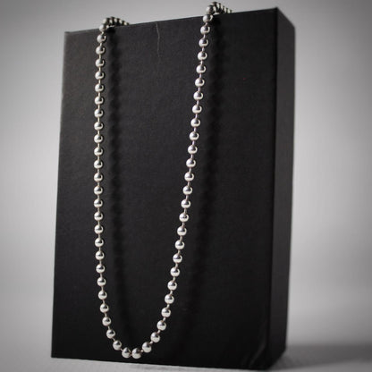 Chaine en maille boules en argent 925, cadeau parfait pour homme - Majestico Gift Store